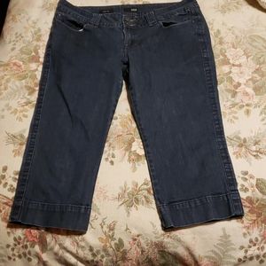 a.n.a denim crop capri size 14